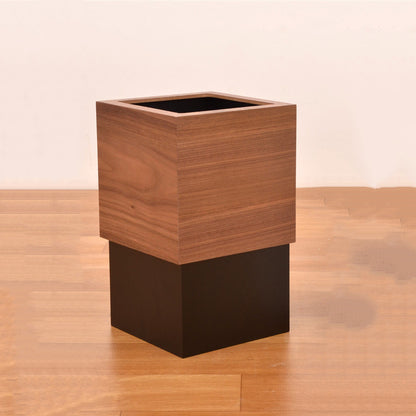 Japanese Wood Trash Can