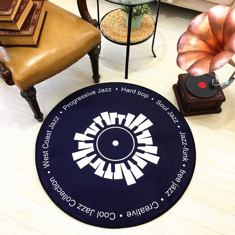 Retro Disc Table Rug