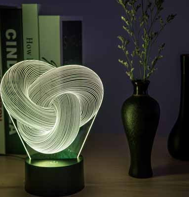 Twist Acrylic Lamp