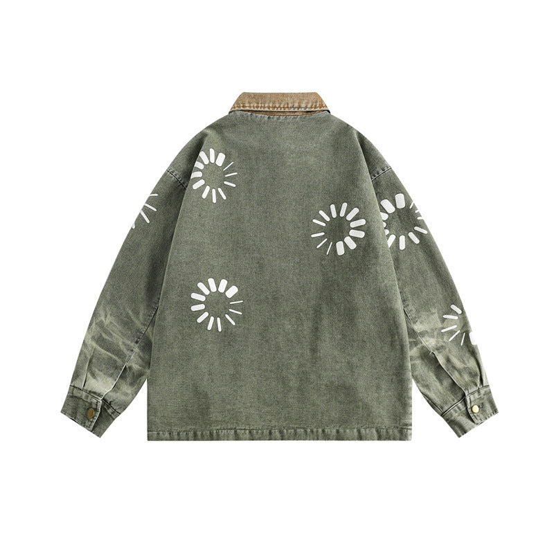 Slow Flower Denim Jacket