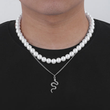 Pearl Serpent Necklace