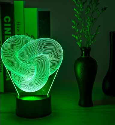 Twist Acrylic Lamp