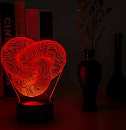 Twist Acrylic Lamp