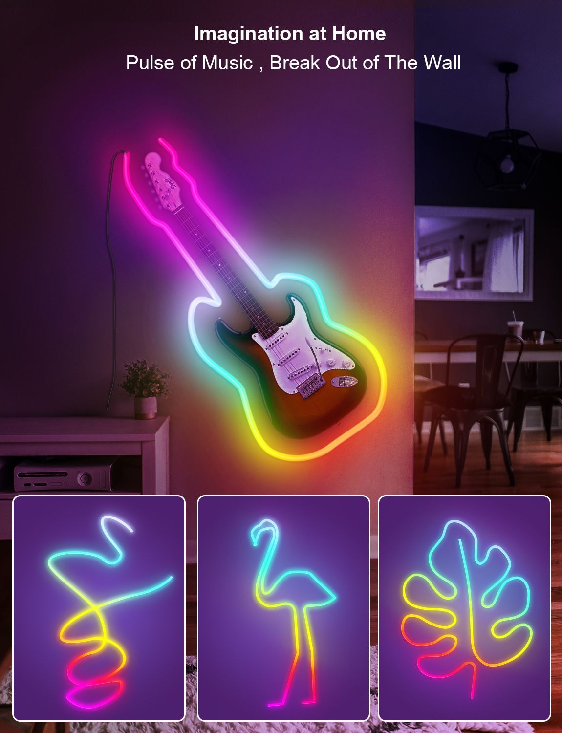 Neon Lights Strips With Music