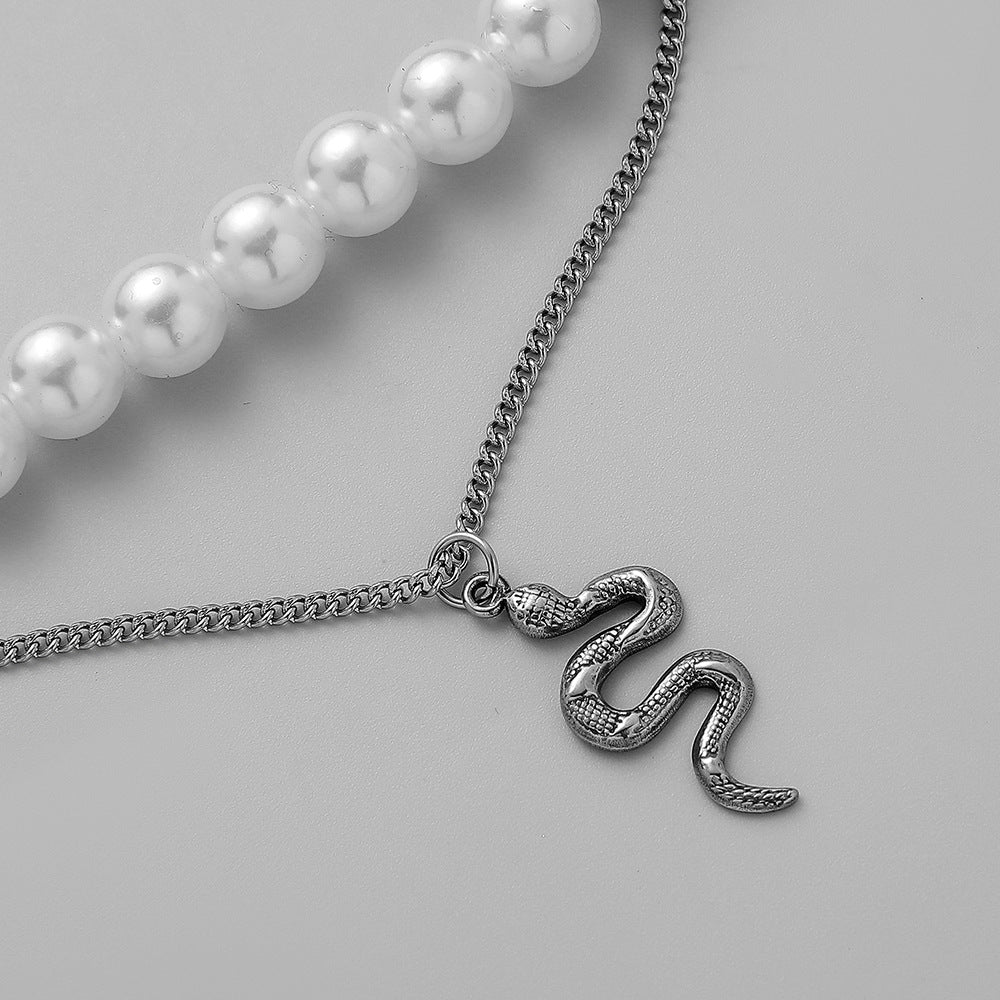 Pearl Serpent Necklace