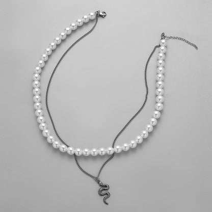 Pearl Serpent Necklace