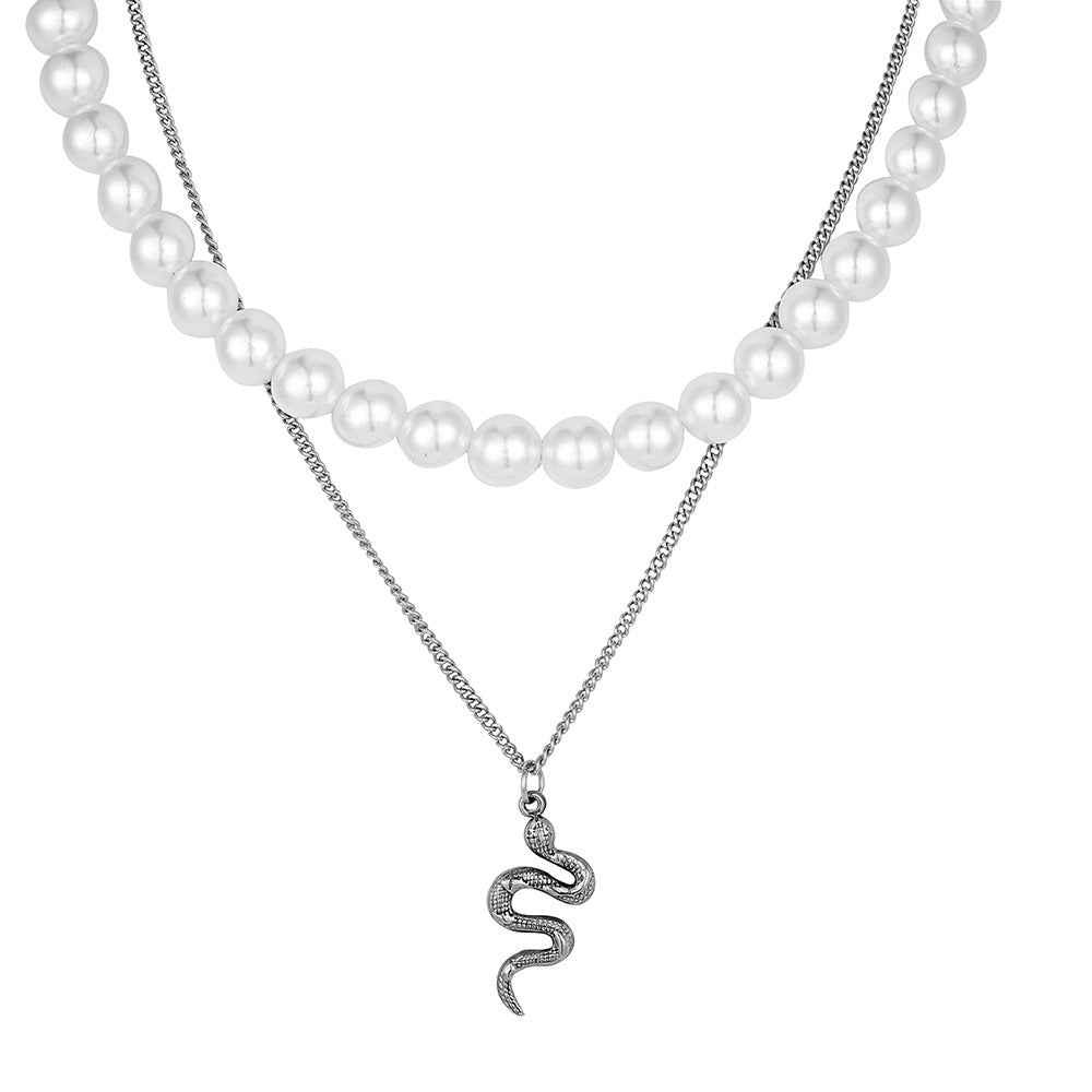 Pearl Serpent Necklace