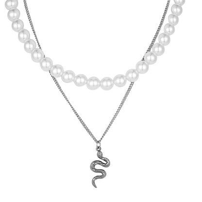 Pearl Serpent Necklace