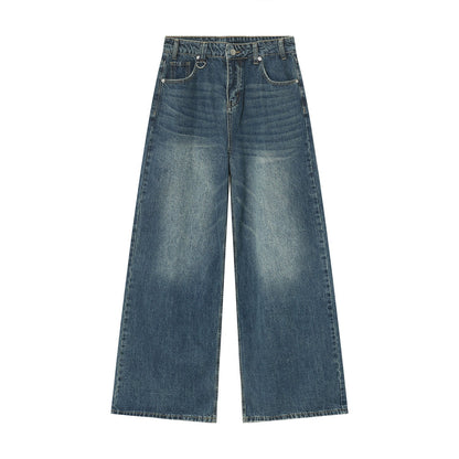 Washed Wide Denim Pants