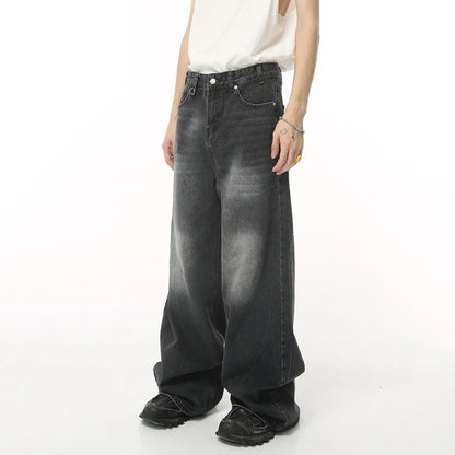 Washed Wide Denim Pants